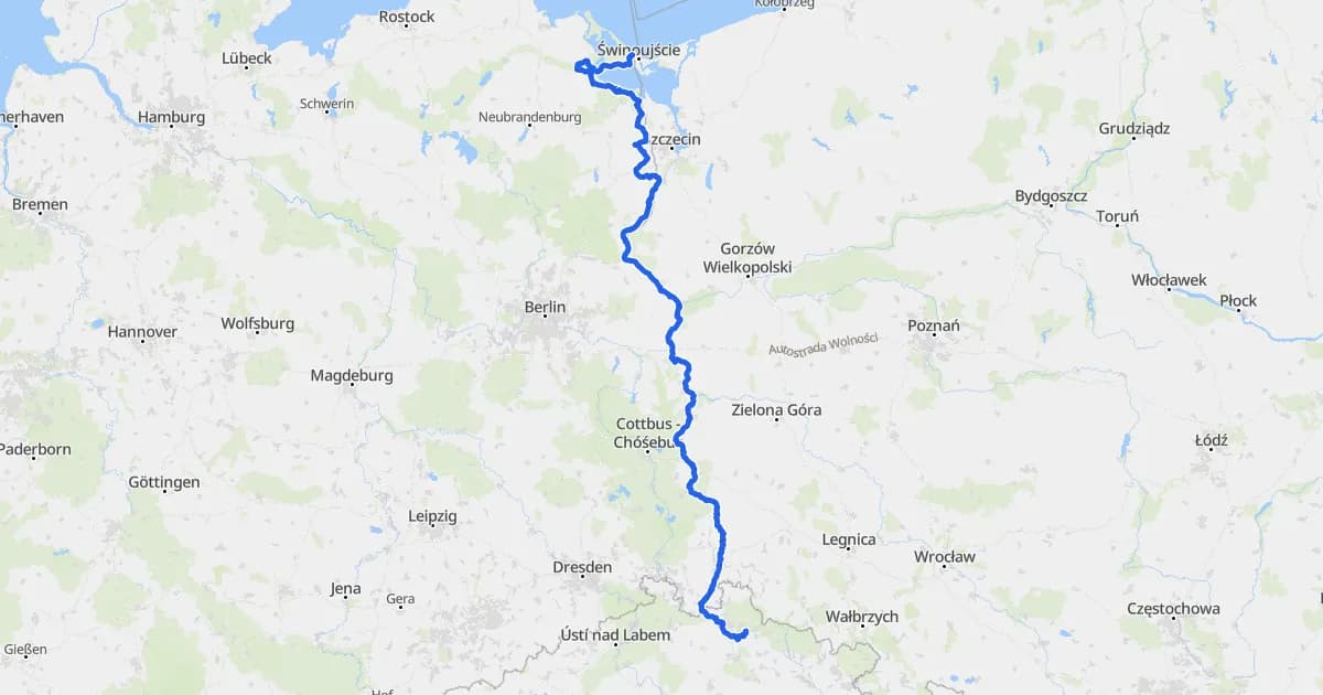 Trasa rowerowa wzdłuż Odry mapa – odkryj najpiękniejsze szlaki